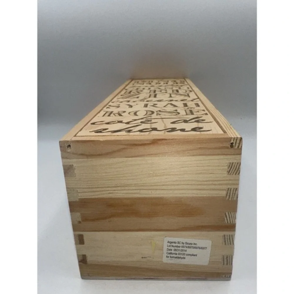 Bottled Poetry wooden wine